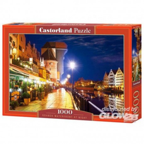 Puzzle Gdansk Waterfront at Night, Puzzle 1000Te