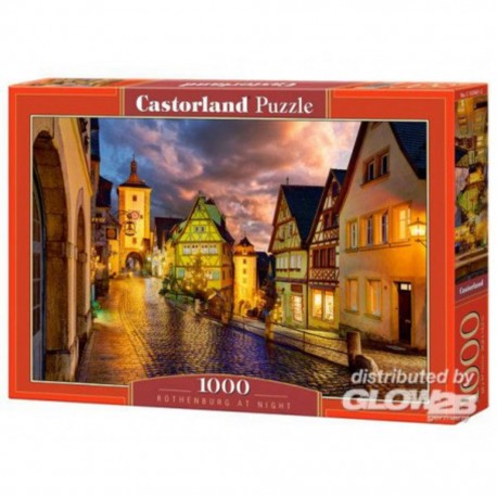 Puzzle Rothenburg at Night, Puzzle 1000 parties