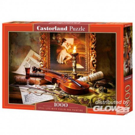 Puzzle Nature morte avec violon et peinture, Puzz 1000 parties