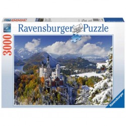 Puzzle Le Neuschwanstein en hiver