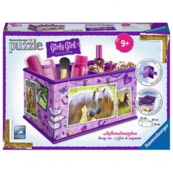 Puzzle 3d Boîte de rangement - Girly Girl - Chevaux