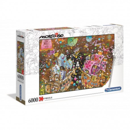 Puzzle Mordillo 6000 pièces - The Kiss