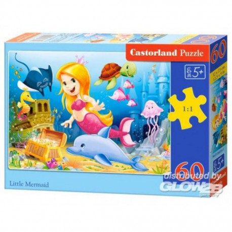 Puzzle Little Marmaid, puzzle 60 pièces