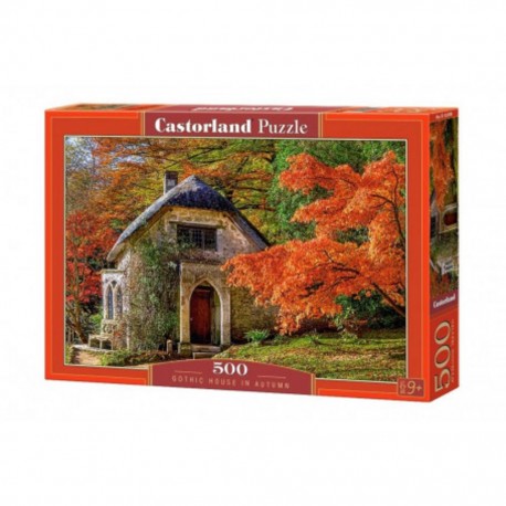 Puzzle Maison gothique en automne