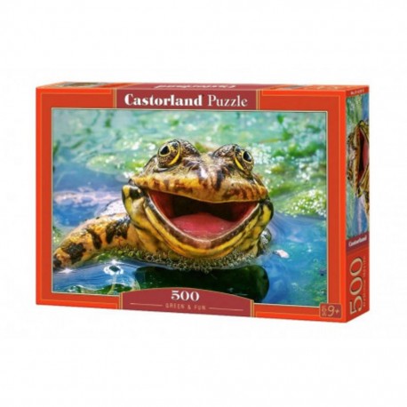 Puzzle Crapaud souriant dans l'eau