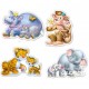 Puzzle Jungle babies, 4x puzzle (4 + 5 + 6 + 7) pièces