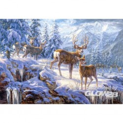 Puzzle Winter mountain, puzzle 1000 pieces