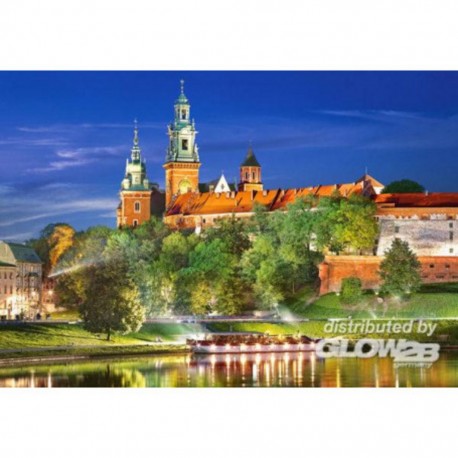 Puzzle Wawel Castle par nuit, Pologne, Puzzle 1000