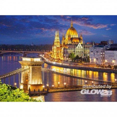 Puzzle Vue de Budapest au crépuscule, puzzle 2000 parties