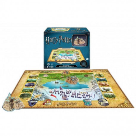 Puzzle 3d Harry Potter puzzle 4D Large Hogwarts (1100 pièces)