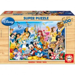 Puzzle Bois le merveilleux monde de disney