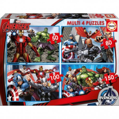 Puzzle Multi 4 en 1 the avengers