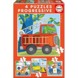 Puzzle progressif animaux sauvages