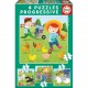 Puzzle progressif animaux de la ferme