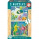 Puzzle Puzzle bois animaux aquatiques