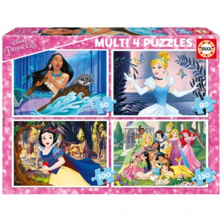 Multi 4 in 1 disney princesses