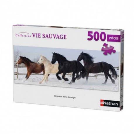 Puzzle Chevaux dans la neige