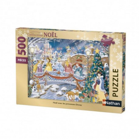 Puzzle Noël avec les princesses Disney