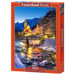 Puzzle Nuit à Ramsau, Allemagne, Puzzle 500 Teile