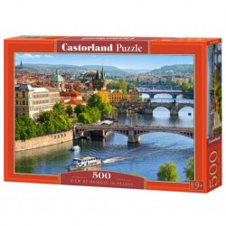 Puzzle Vue des ponts à Prague, Puzzle 500 Tei
