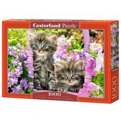 Puzzle Chatons dans le jardin d'été, Puzzle 1000 Tei