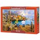 Puzzle Au quai, Puzzle 1000 couleurs