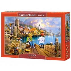 Puzzle Au quai, Puzzle 1000 couleurs