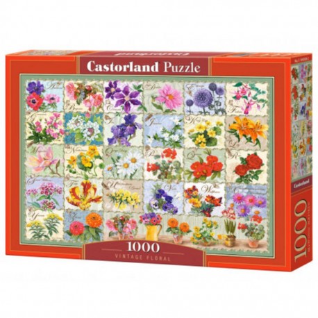 Puzzle Vintage Floral, Puzzle 1000 Teiles