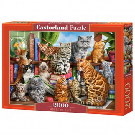 Puzzle Maison des chats, Puzzle 2000 Teile