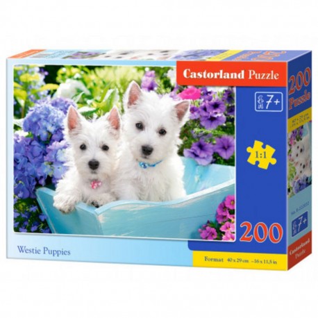 Puzzle Westie Puppies, Puzzle 200 Teiles