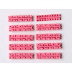 Puzzle Ministeck: 10x 1 bandes kleuren punt (roze)