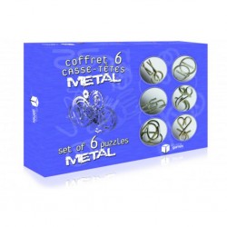 Coffret 6 casse-tetes metal