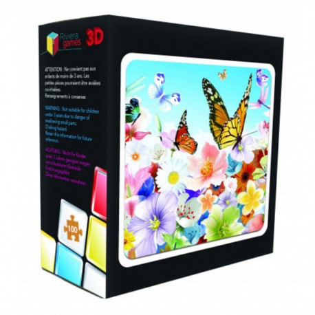 Puzzle 3d Puzzle 3D - 100 pieces - les fleurs