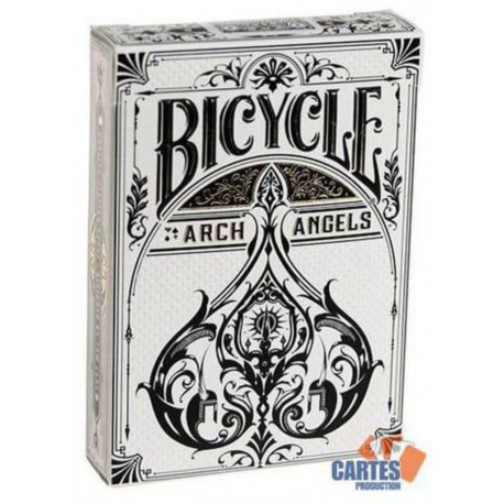 Bicycle ARCHANGELS - jeu de 54 cartes toilées plastifiées - format poker - 2 index standards