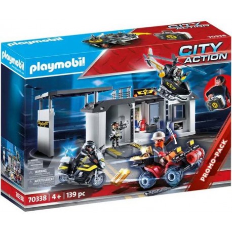 PLAYMOBIL 70338 City Action - Quartier Général Transportable Policiers d'élite