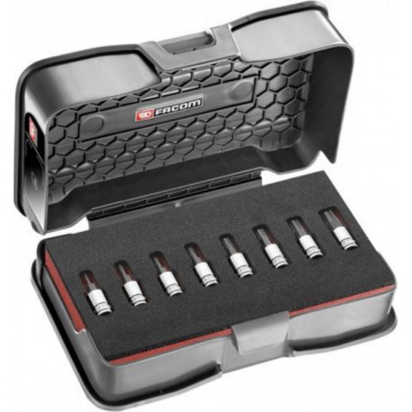 Facom Coffret de 8 embouts OGV® GRIP 6 pans 1/4 Facom RTM.J8MGRPPB