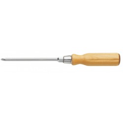 Facom Tournevis manche bois 5 x 100mm pour vis cruciformes Phillips lame avec 6 pans Facom ATHH.P1