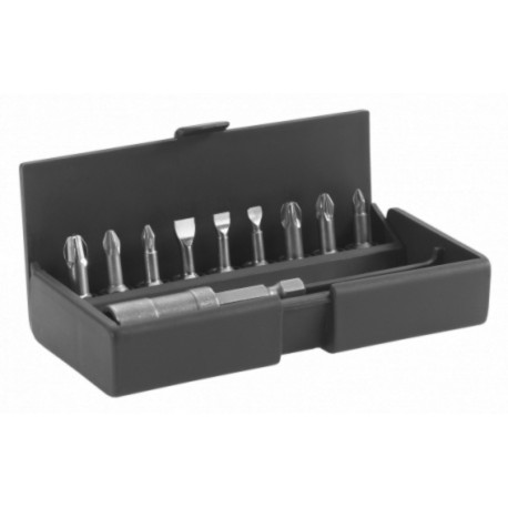 Facom Jeu de 9 embouts de vissage Haute performance 6 pans, plat, Pozidriv + porte embouts Facom AME.B4