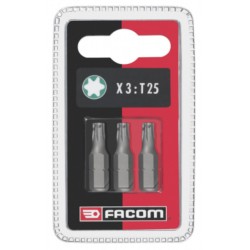 Facom Jeu de 3 embouts vissage standard série 1 - Torx T40 Facom EX140.J3