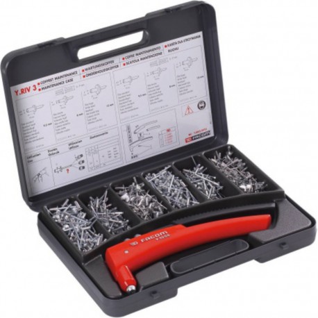 COFFRET DE RIVETAGE PINCE + RIVETS Facom Y.RIV3PB