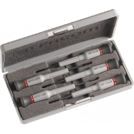 COFFRET DE 5 TOURNEVIS DE PRECISION MICROTECH Facom AEF.J1PB