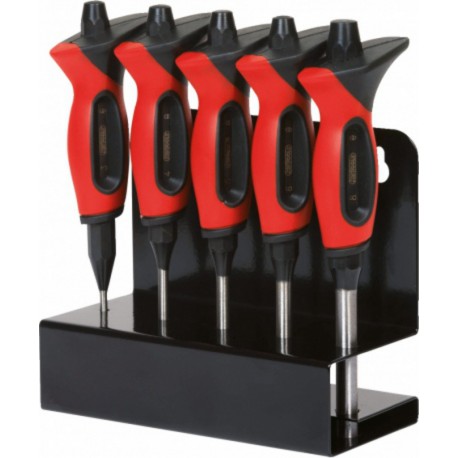 Présentoir de chasses goupilles brunis 5pcs (3-4-5-6-8mm) L150mm - KS Tools 156.0220