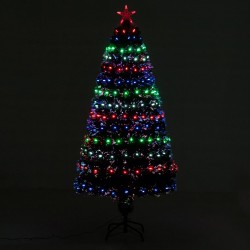 Sapin de Noël artificiel lumineux LED multicolore 150cm