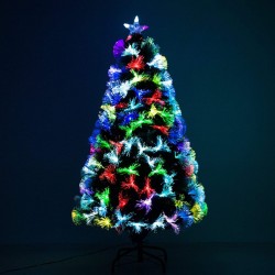Sapin de Noël artificiel lumineux LED multicolore 120cm
