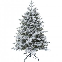 Sapin de Noël artificiel Blanc enneigé Yukon Vert 150cm