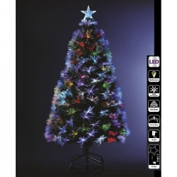 Sapin de Noël artificiel LED multicolore Vert 120cm