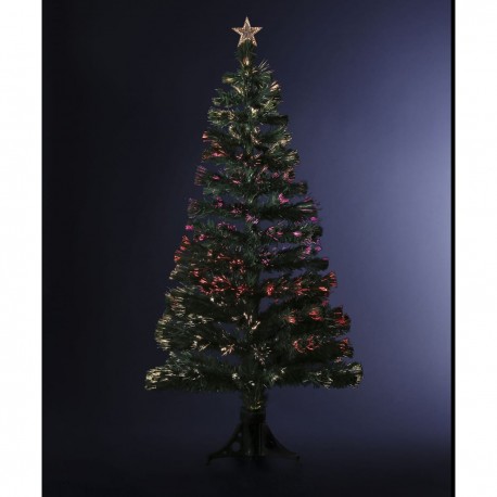 Sapin de Noël artificiel LED multicolore Vert 120cm