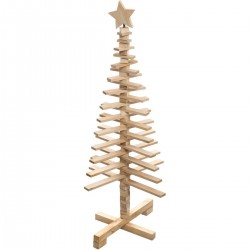 Sapin de Noël en bois articulé 120cm