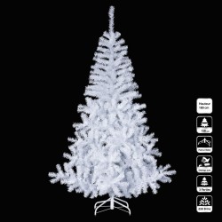 Sapin de Noël artificiel Luxe Blanc 180cm