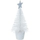 Sapin de Noël Pailletés - Blanc - 14cm (lot de 3)